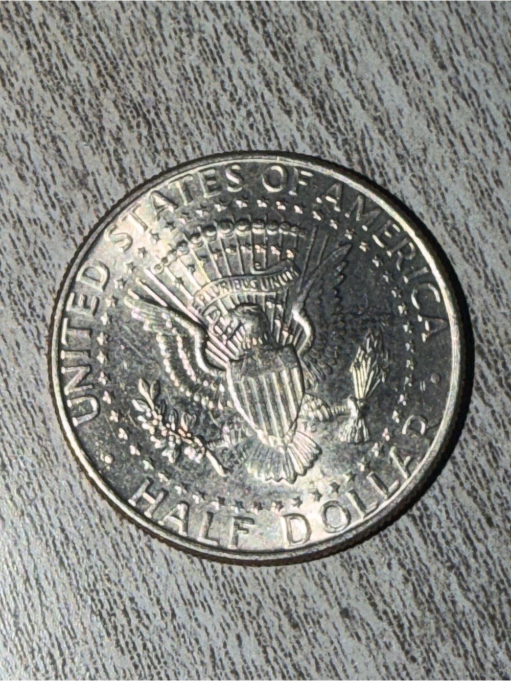 Silver Half Dollar Coin Phone Grip and Stand - Silver